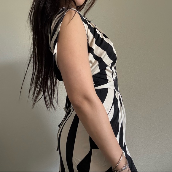 Issa London Striped Silk Dress - Picture 5 of 16